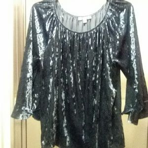 Valerie Stevens velvet shirt